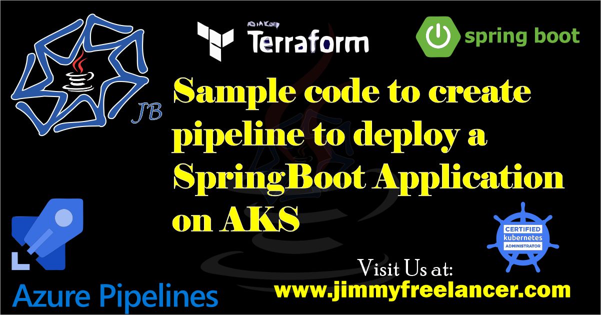Sample code to create pipeline to deploy a SpringBoot Application on AKS